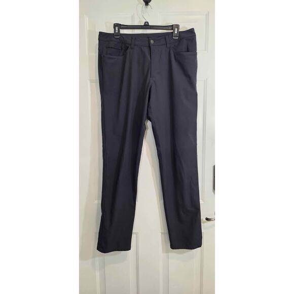 Lululemon mens ABC black pants 34/33 stretch performance golf - Picture 1 of 5